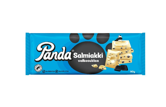 Panda Salmiakki Valkosuklaa 145g suklaalevy
