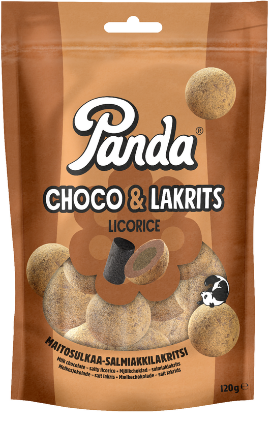 Panda Choco & Lakrits 120g