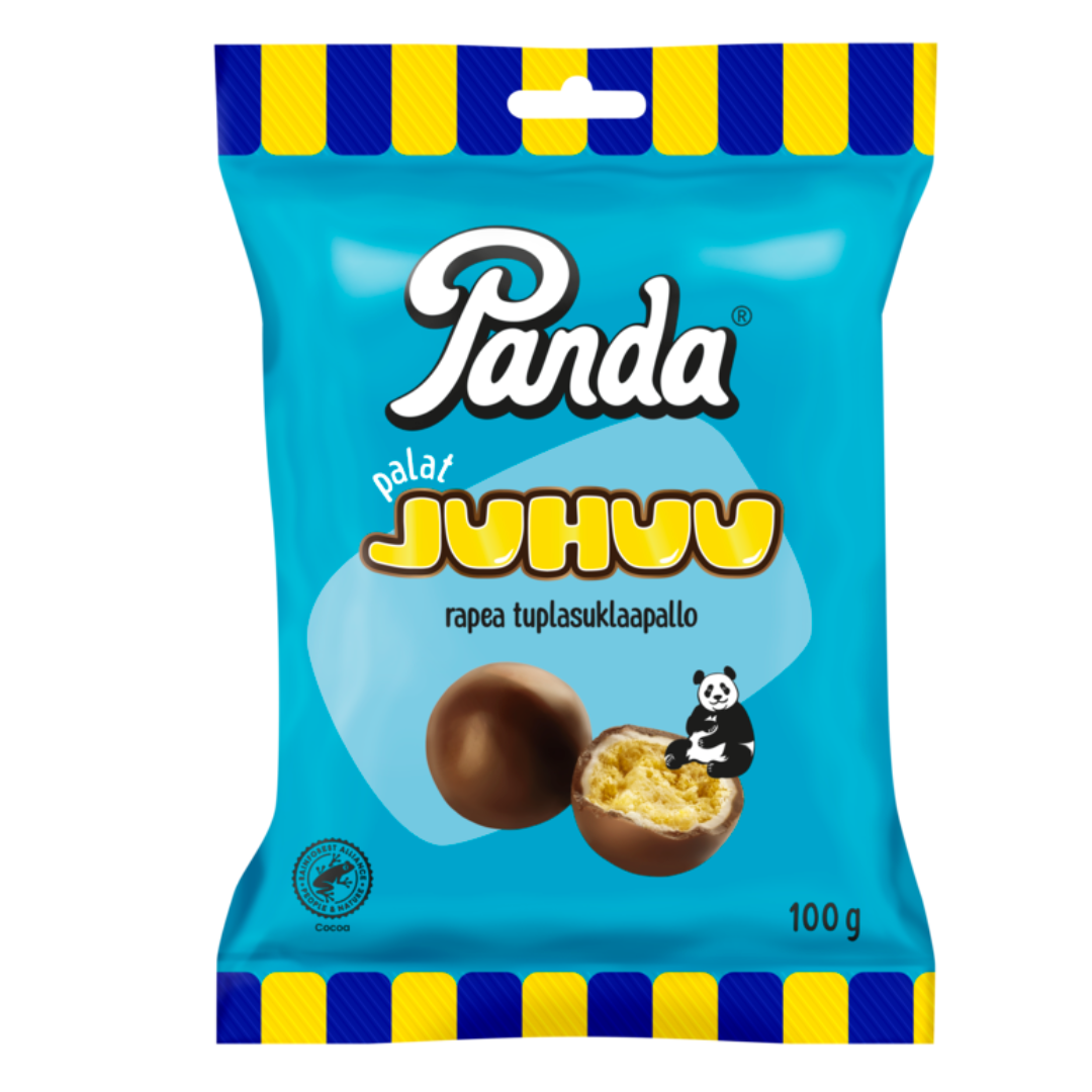 Panda Palat Juhuu rapea tuplasuklaapallo 100g