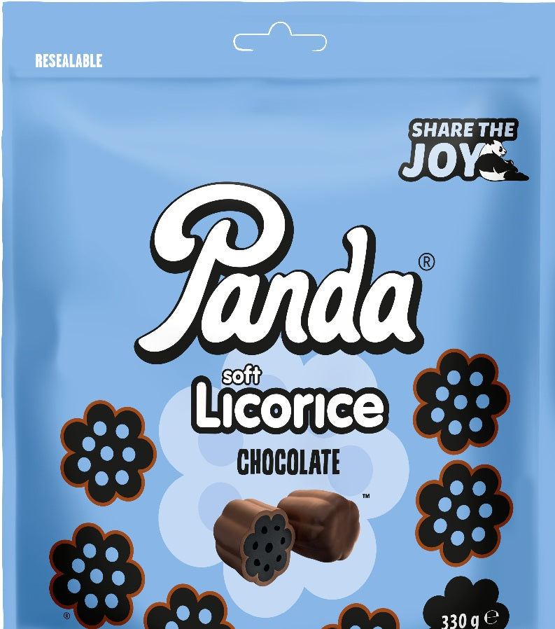 Share size Soft & fresh liquorice choco 330g