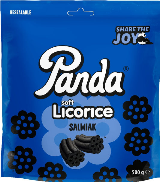 Panda Soft and Fresh Salmiak Licorice 500g Share Size