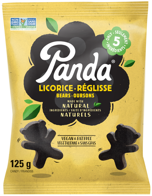 Panda Natural licorice bears 125g