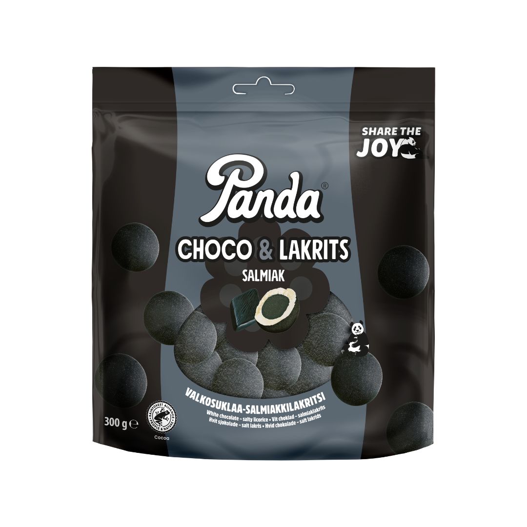 Panda Choco Lakrits salmiakki share size 300g