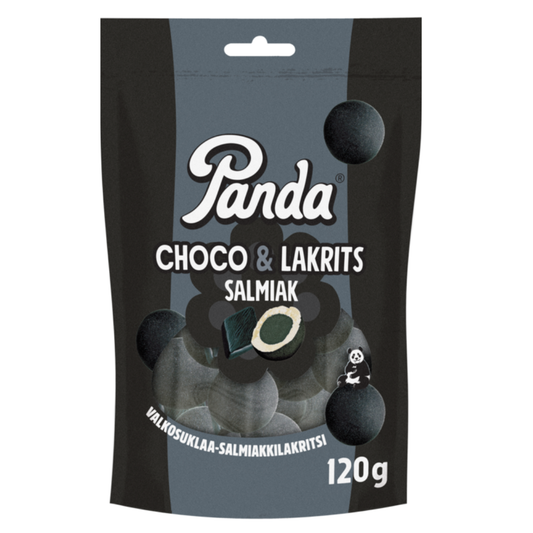 Panda Choco & Lakrits Salmiak 120 g