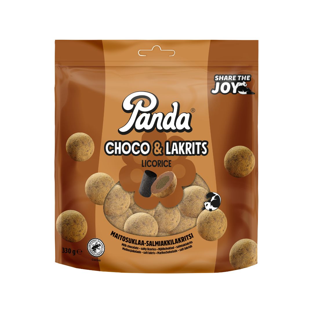 Panda Choco & Lakrits 330g Share Size