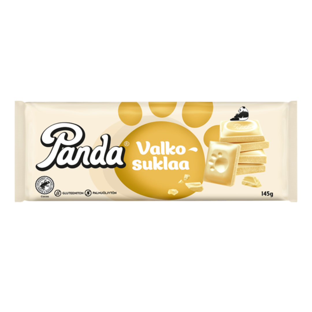 Panda Valkosuklaa 145g suklaalevy