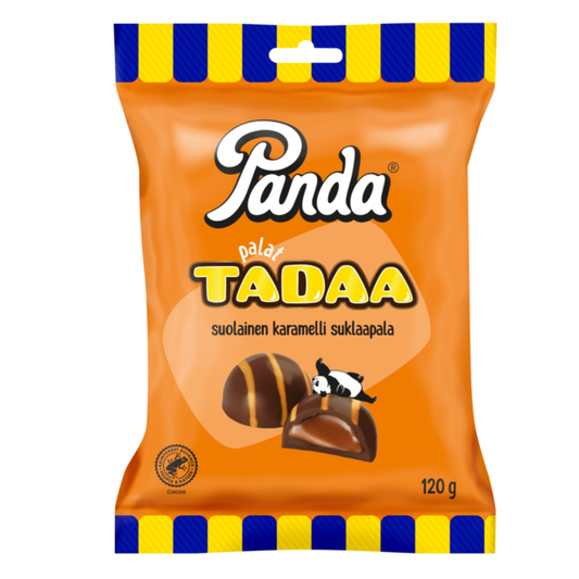 Panda Palat Tadaa suolainen karamelli suklaapala 120g