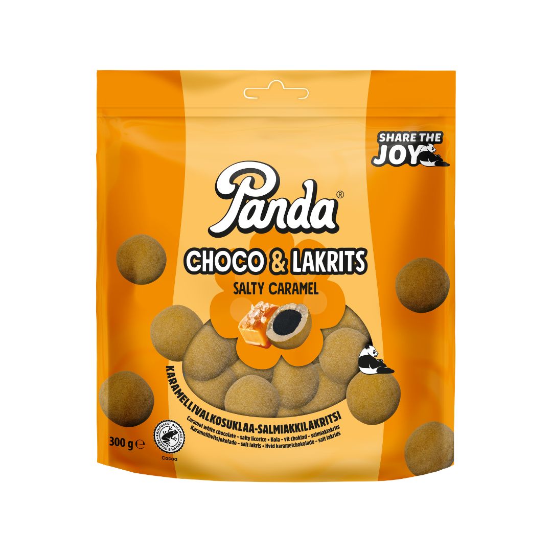 Share Size Choco & lakrits Salty Caramel 300g