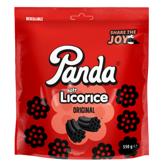 Panda Soft & Fresh Licorice 550g Share Size