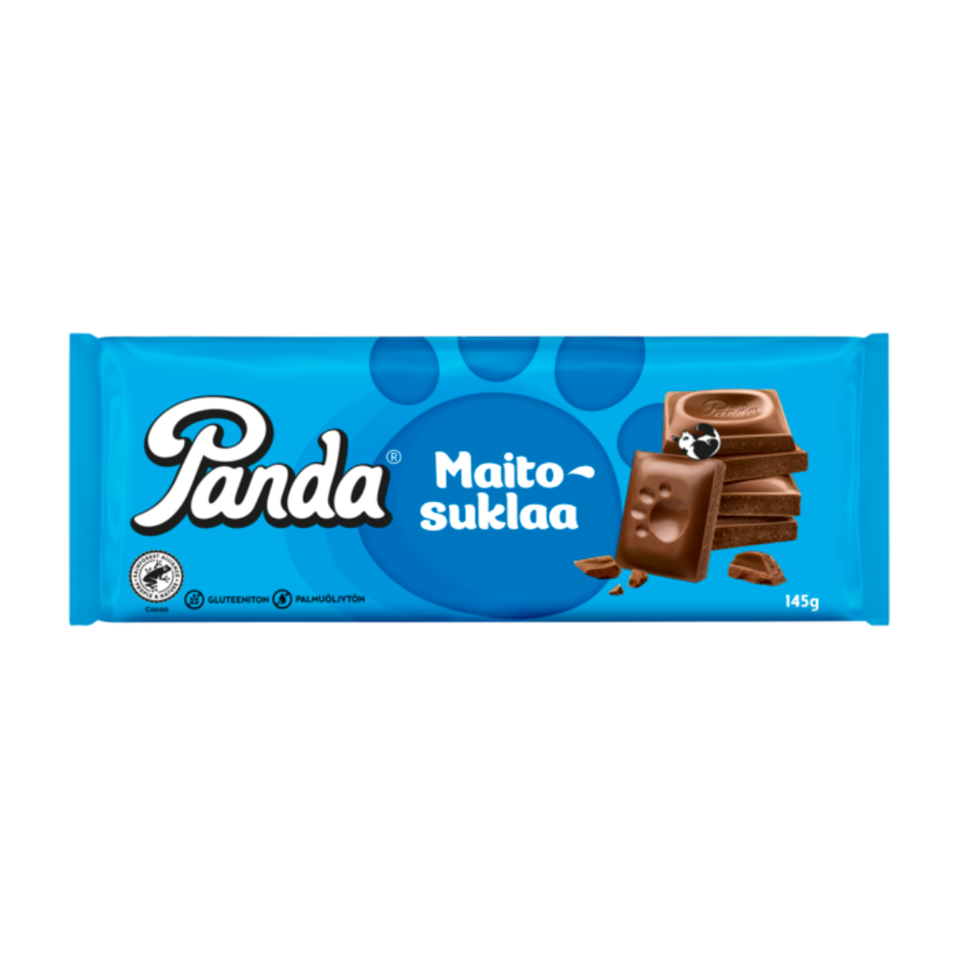 Panda maitosuklaa 145g suklaalevy