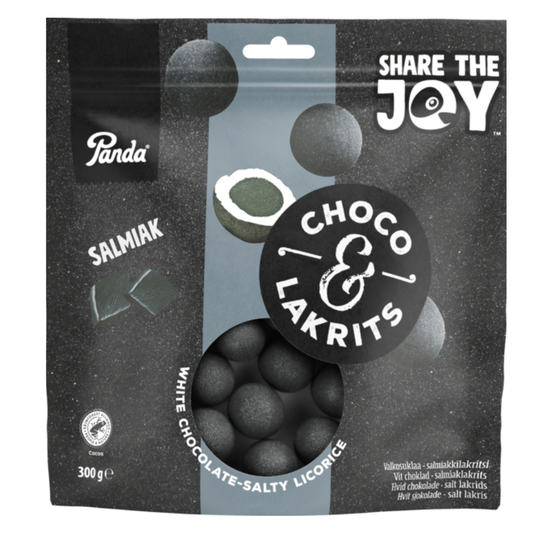 Panda Choco Lakrits salmiakki share size 300g