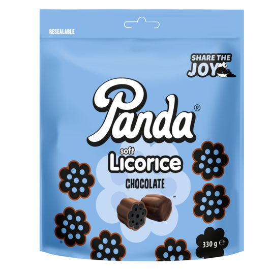 Share size Soft & fresh liquorice choco 330g