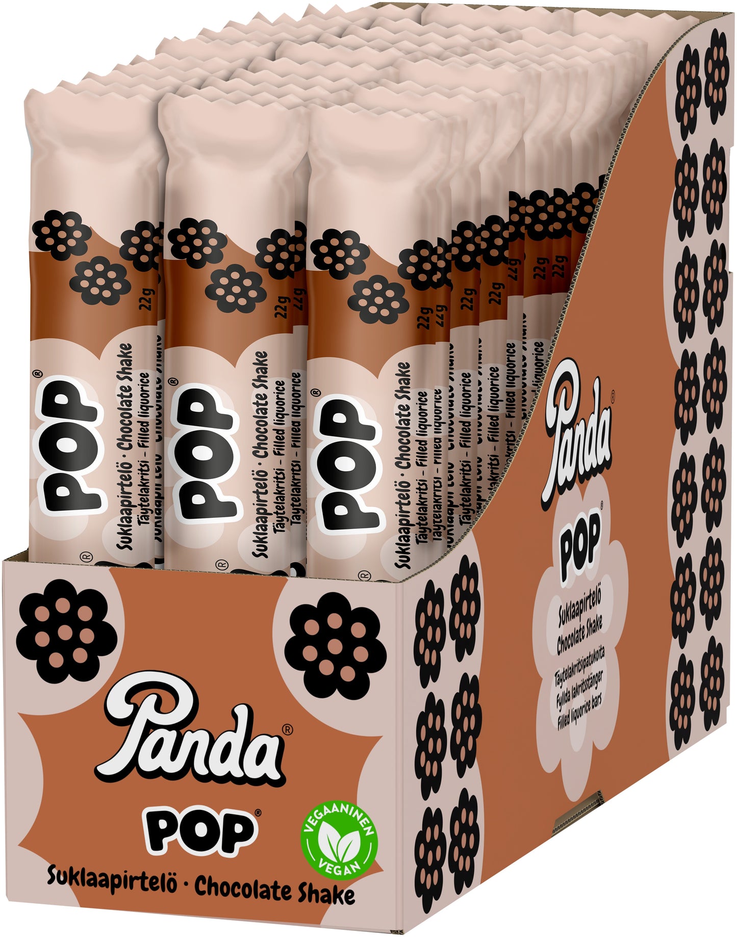 POP suklaapirtelö täytelakritsipatukka 36x22g