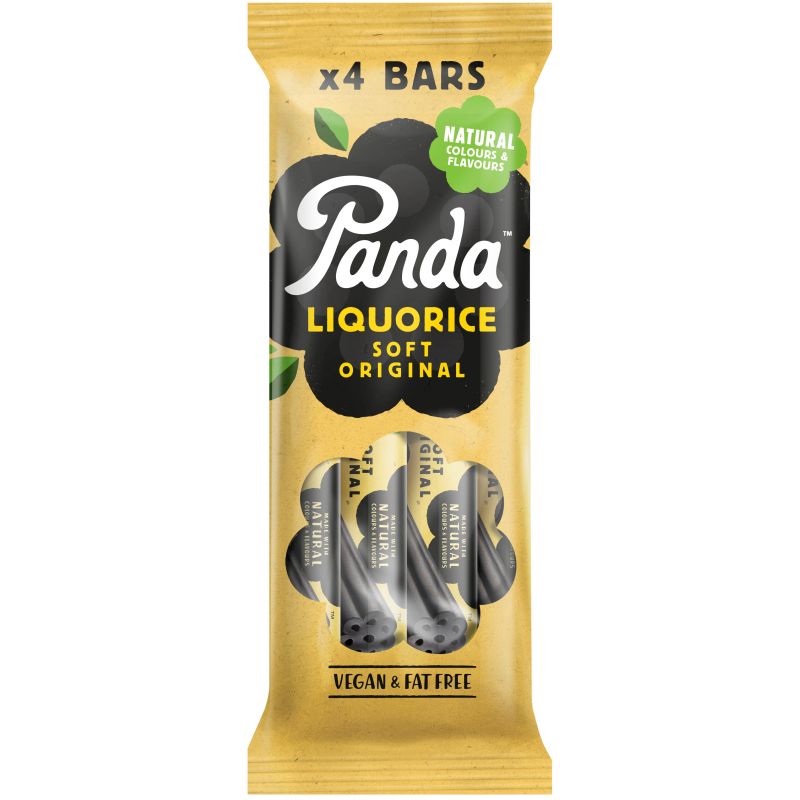 Panda Natural lakritsipatukka 4x32g – Panda Tehtaanmyymälä