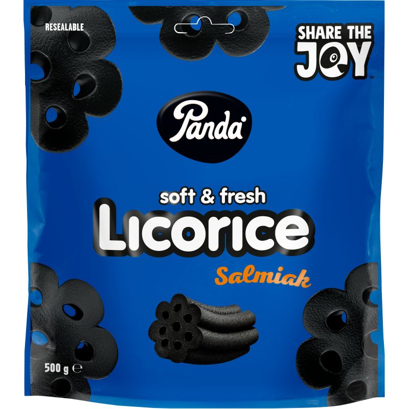Panda Soft and Fresh Salty Salmiak Licorice 500g Share Size