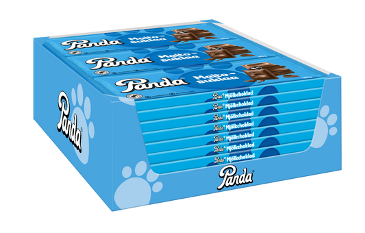 Panda maitosuklaa suklaalevy 27 x 145g