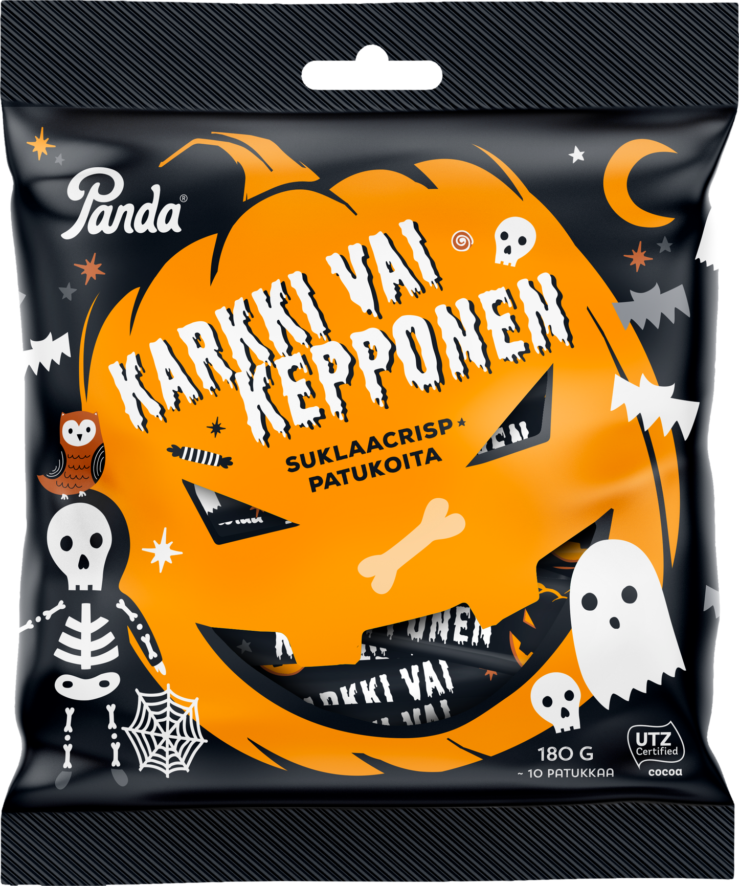 Karkki vai kepponen suklaacrisppatukka 180g